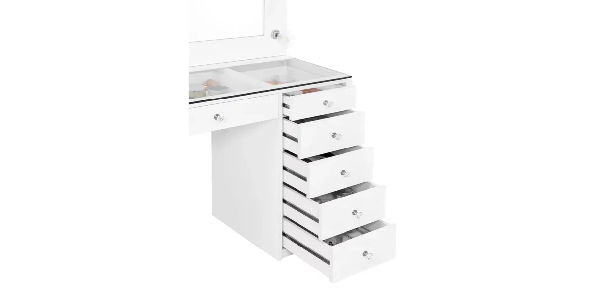 Acena Vanity Table & Mirror - Image 4
