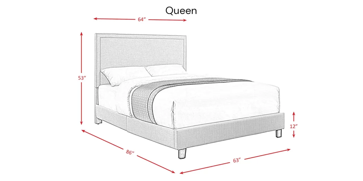 Erica Upholstered Platform Bed - Image 7