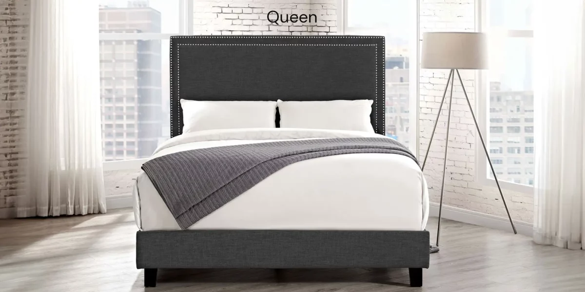 Erica Upholstered Platform Bed - Image 11