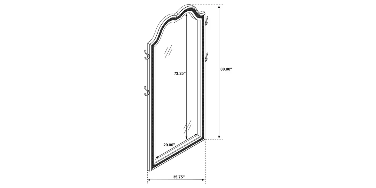 Evangeline Floor Mirror - Image 7