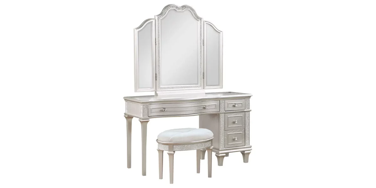 Evangeline Vanity Set With Stool - Image 12