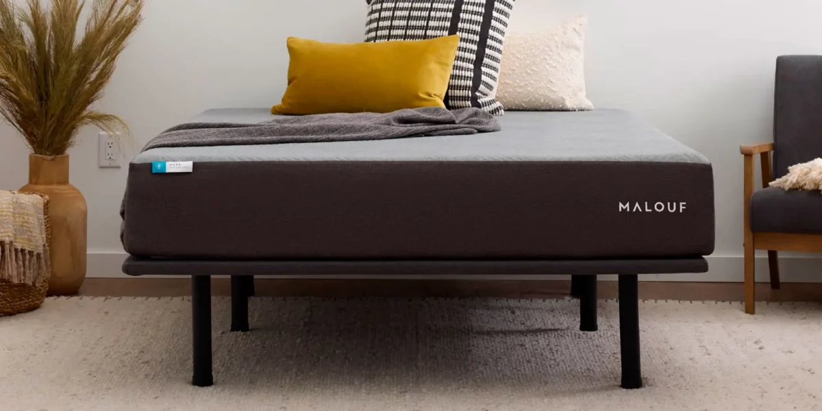 Thin Deck Upholstered Platform Bed Frame