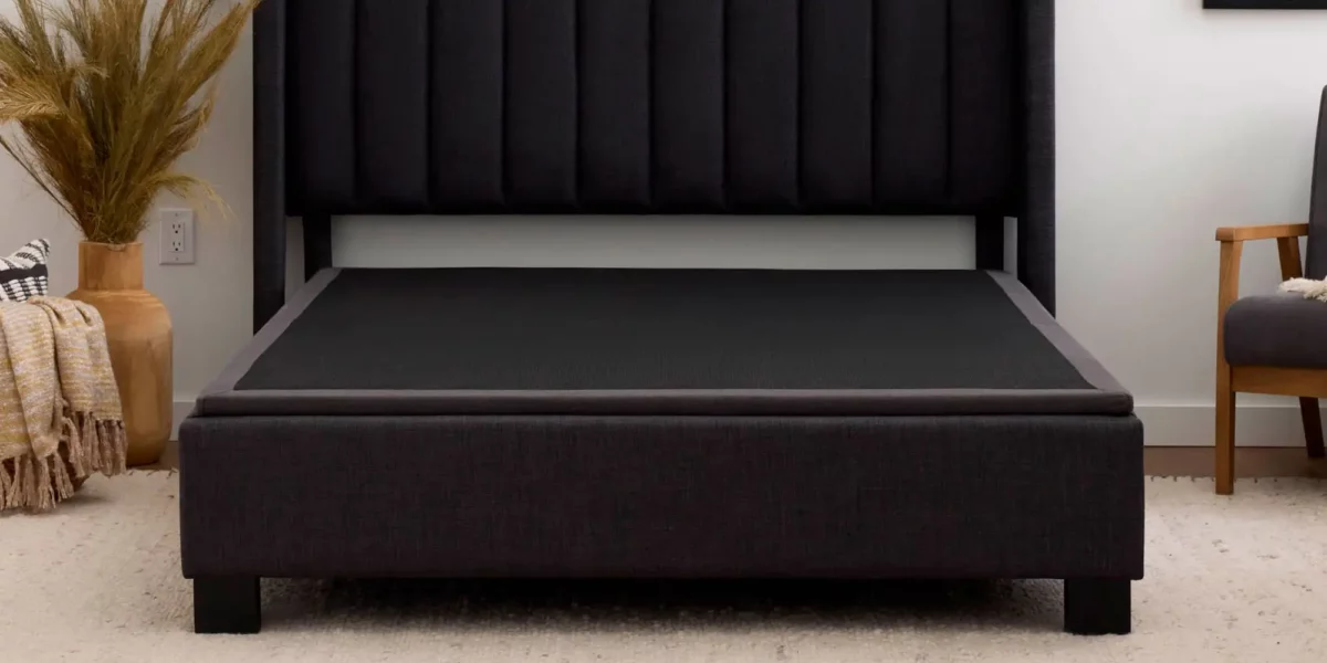 Thin Deck Upholstered Platform Bed Frame - Image 3