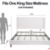 Harper Upholstered Platform Bed 54" High Headboard - Image 7