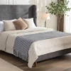 Harper Upholstered Platform Bed 54" High Headboard - Image 9