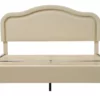 Alicia Velvet Upholstered Bed with Smart LED - Image 4