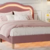 Alicia Velvet Upholstered Bed with Smart LED - Image 15