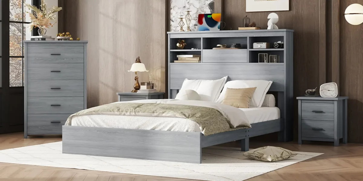 Brendan 4-Pieces Bedroom Sets with Bed, 2 Nightstands, and 1 Dresser - Image 11