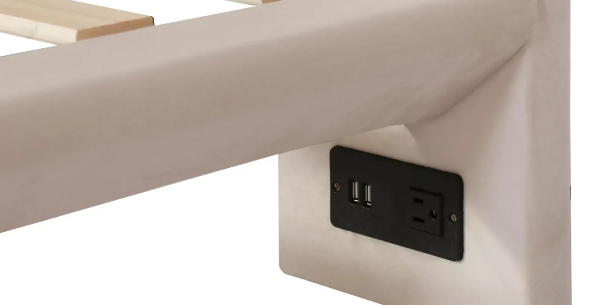 Cardi Upholsted Platform Bed with Sensor Lights - Image 9