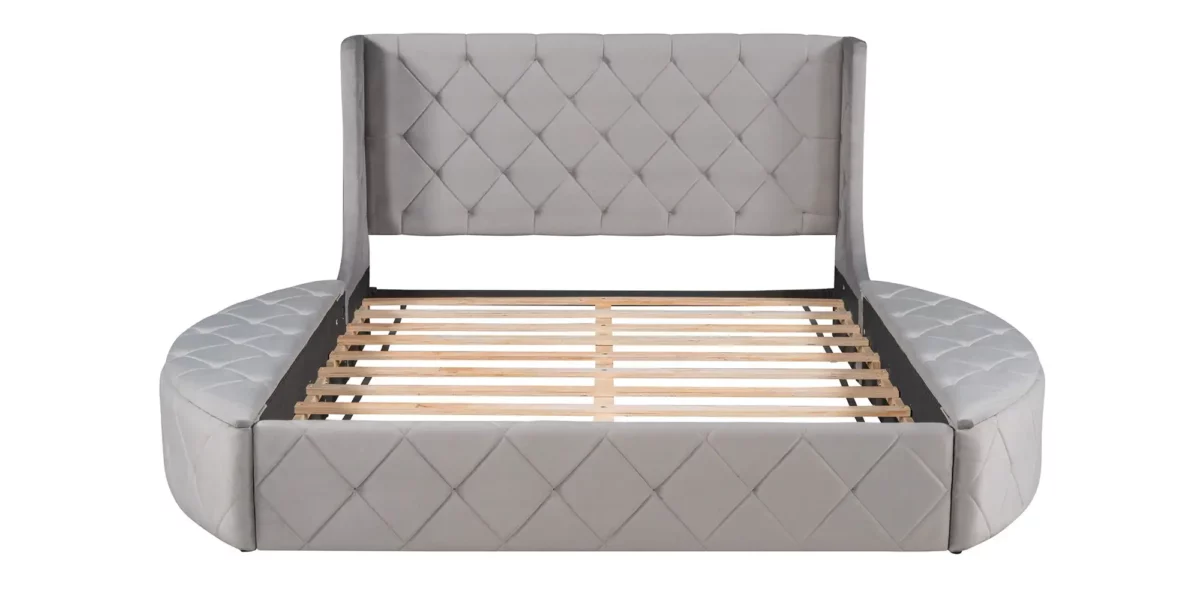 Cersi Upholstered Platform Bed - Image 3