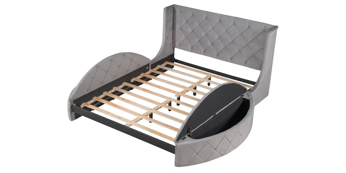 Cersi Upholstered Platform Bed - Image 5