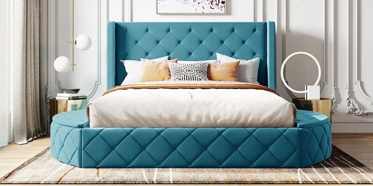 Cersi Upholstered Platform Bed - Image 13