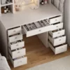 Kara Vanity Desk with LED Lighted Mirror - Image 4
