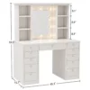 Kara Vanity Desk with LED Lighted Mirror - Image 5