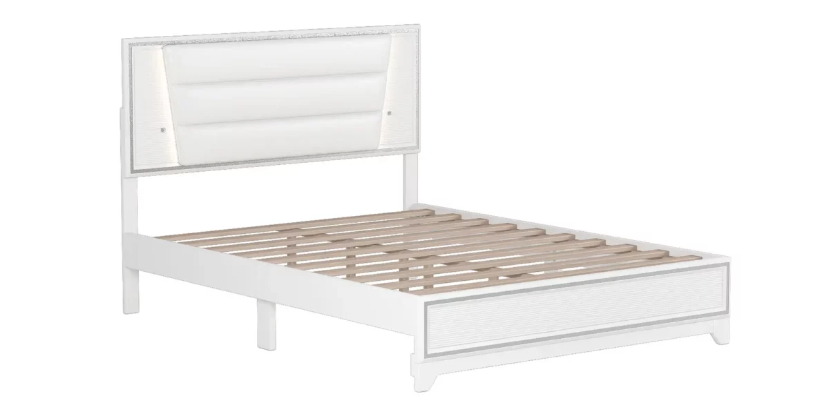 Moonstruck 3 Piece Bedroom Set With Bed with LED Lights, Nighstand, and Dresser - Image 12
