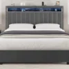 Parry Lift Storage Platform Bed With LED Lights