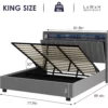 Parry Lift Storage Platform Bed With LED Lights - Image 6