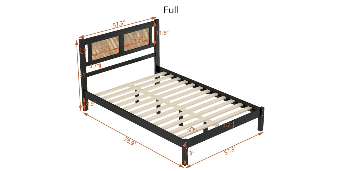 Randi 3 Piece Bedroom Set with Platform Bed & 2 Nighstands - Image 5