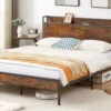 Rocky Platform Bed With Charging Station - Image 2