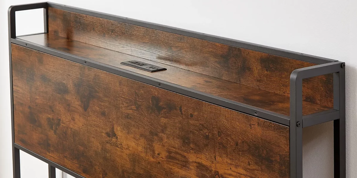 Rocky Platform Bed With Charging Station - Image 3
