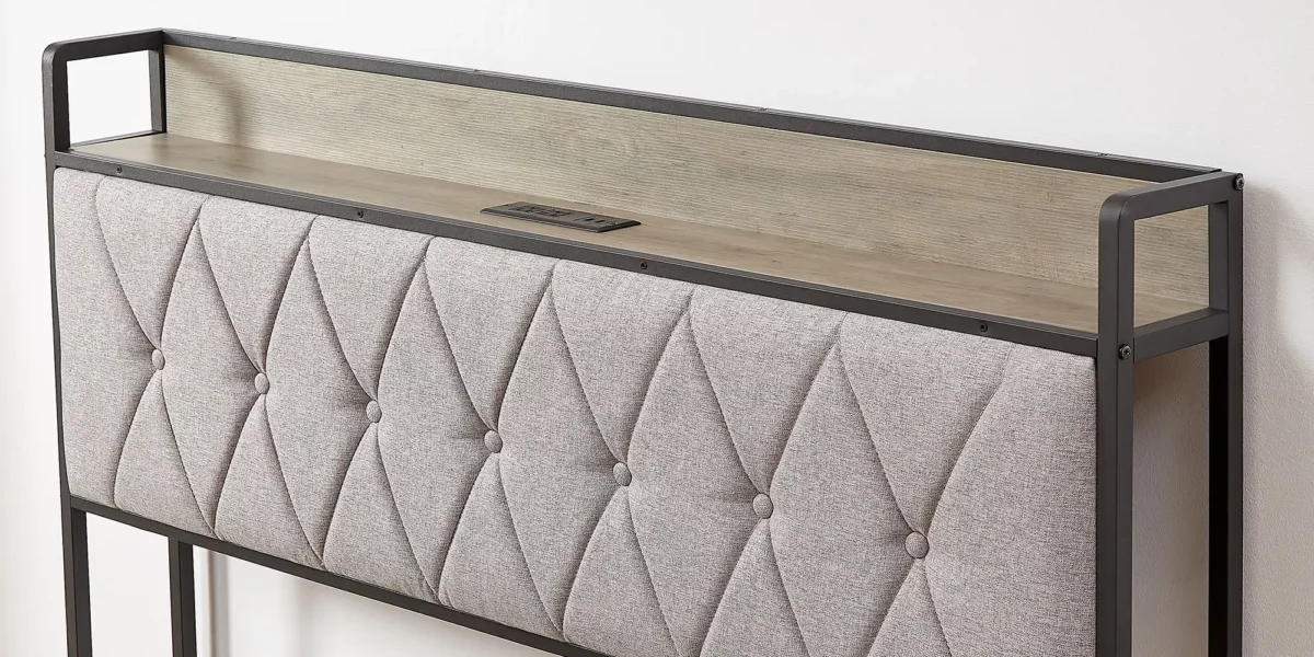 Rocky Platform Bed With Charging Station - Image 8