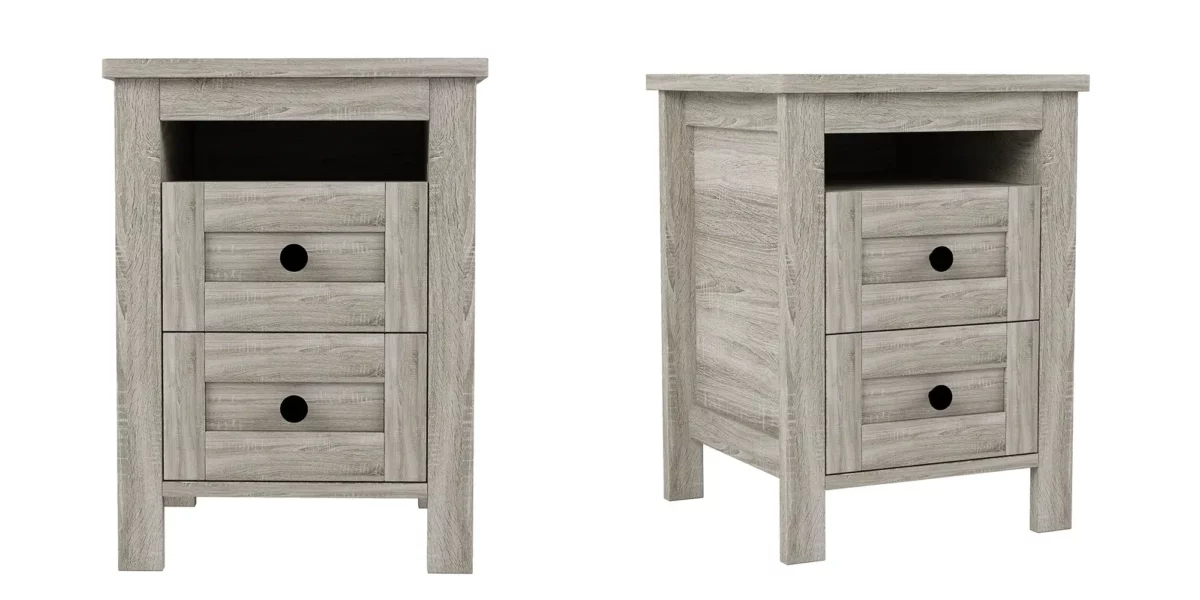 Ruston 3 Piece Bedroom Sets with Queen Size Platform Bed, Dresser, and Nighstand - Image 6
