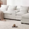 Brodie 123" Modern U Shaped Sectional