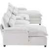 Brodie 123" Modern U Shaped Sectional - Image 13