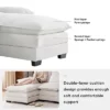 Brodie 123" Modern U Shaped Sectional - Image 19