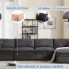 Rizzo U Shape Modern Sectional - Image 4