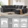 Shaq 110" Modern U Shaped Sectional - Image 11