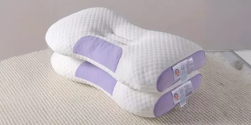 2 piecesYBZ 4D Knitted Cotton Massage Pillow -Purple-01