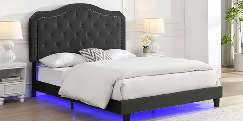 Button_Tufted_Bed_with_Curve_Design_With_LED_Lighting_01