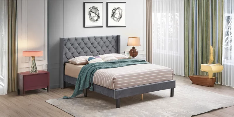 Velvet_Button_Tufted-Upholstered_Bed_with_Wings_Design_01
